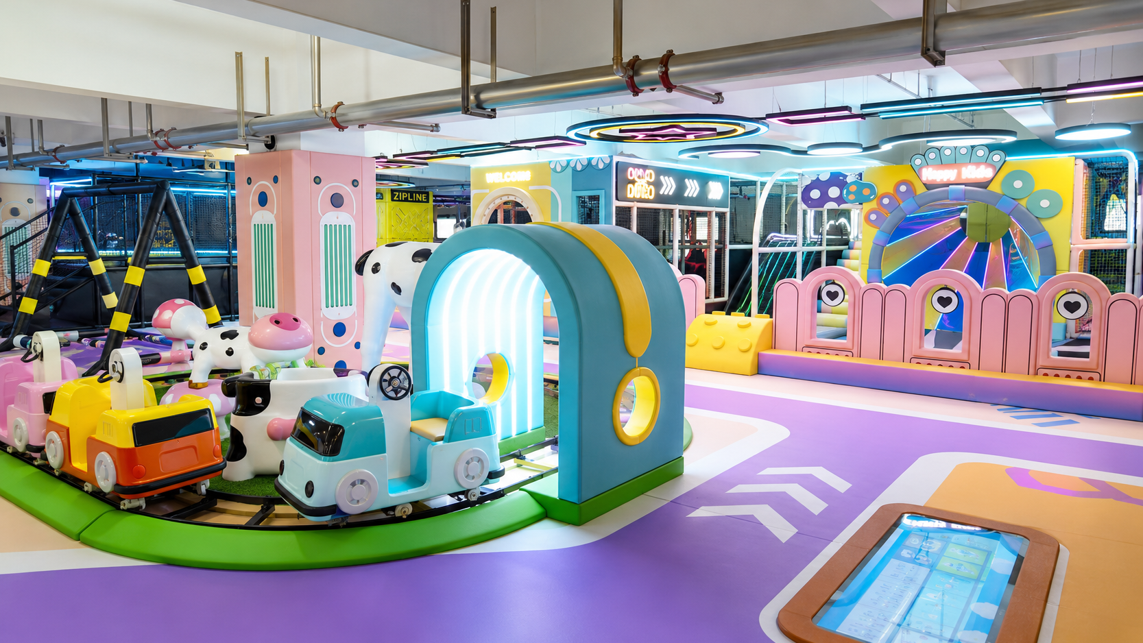 Commercial indoor playground spatial design concept