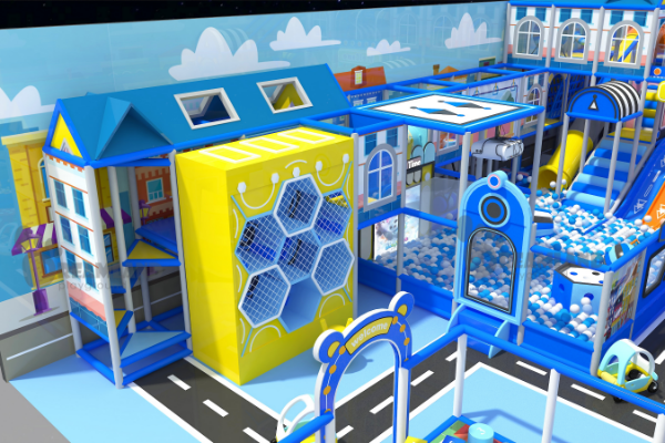 Indoor playground 3D space planning rendering