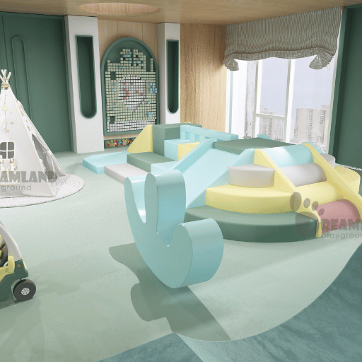 3D Playground Surfacing Fall Zone Depth Visualization