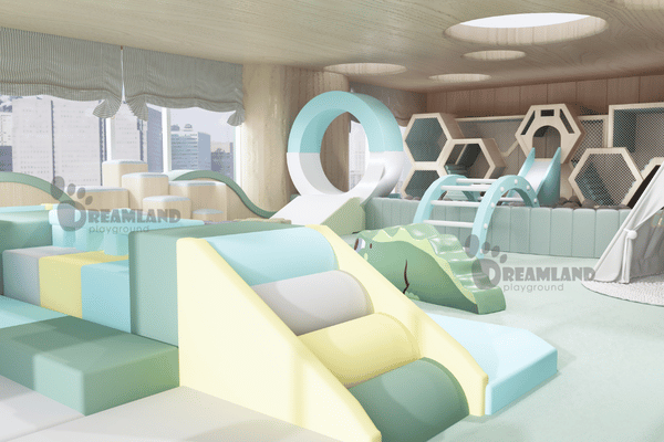 Toddler Soft Play Equipment Rendering