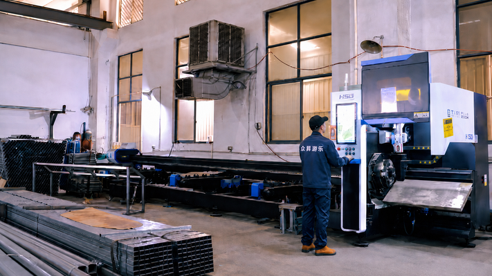 Tube laser cutting making deck frames repeatable