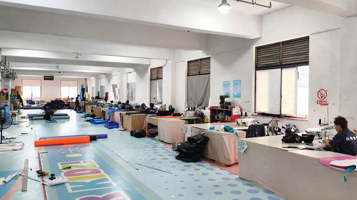 Sewing floor producing padding and covers