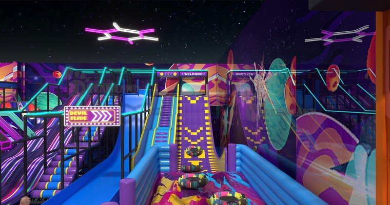 Indoor Playground Layout and Design Rendering