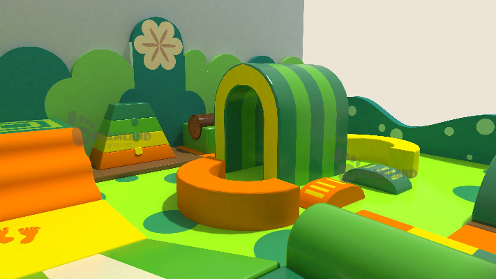 Toddler and role-play zones equipment view