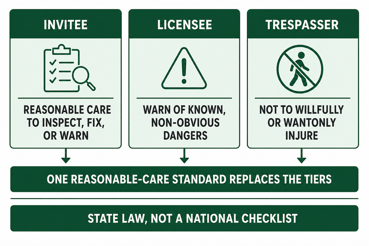 Church Property, Visitor Status, and the Legal Concepts That Shape Duty of Care