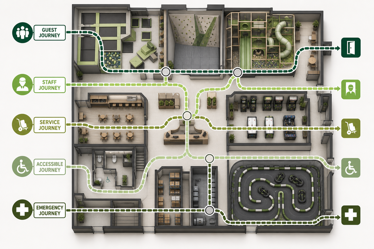Solve Adjacencies Before Drawing the Guest Journey — Dreamland Playground