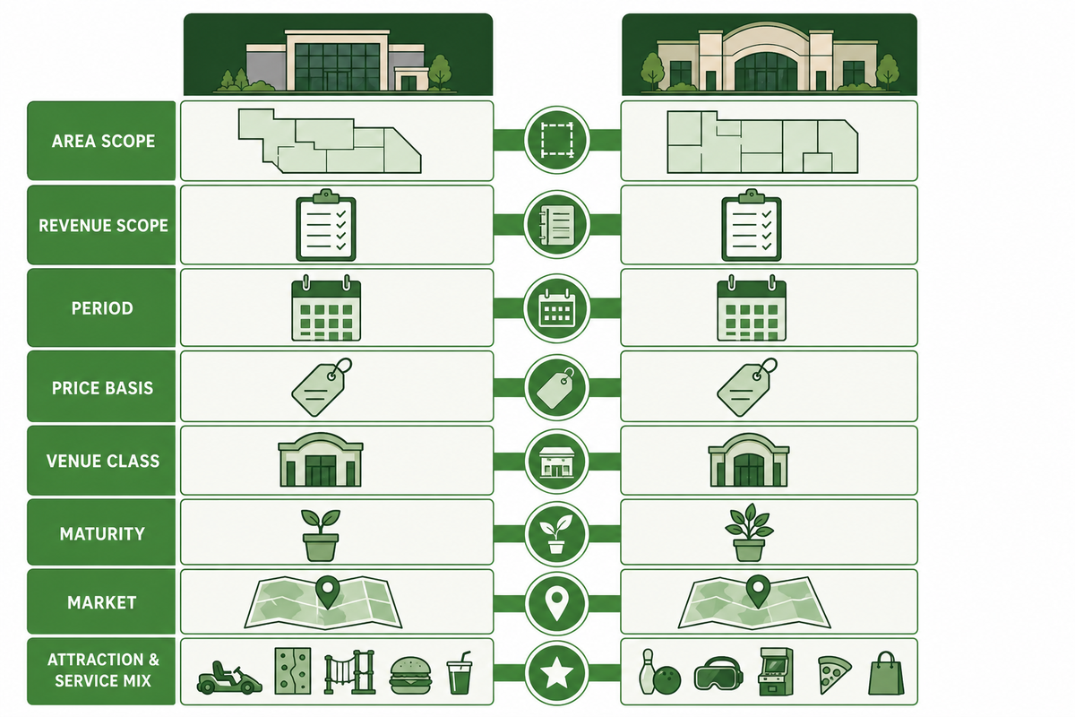 Compare only like-for-like family entertainment centers — Dreamland Playground