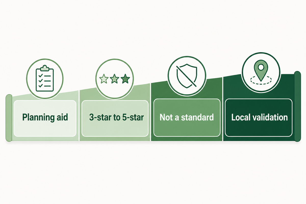 Hotel kids club design standards by star rating