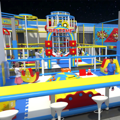 Commercial indoor playground custom equipment and layout