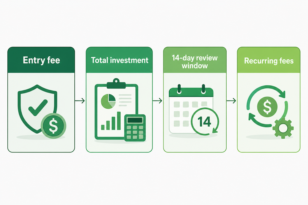 Entry Fee vs Total Initial Investment — Dreamland Playground