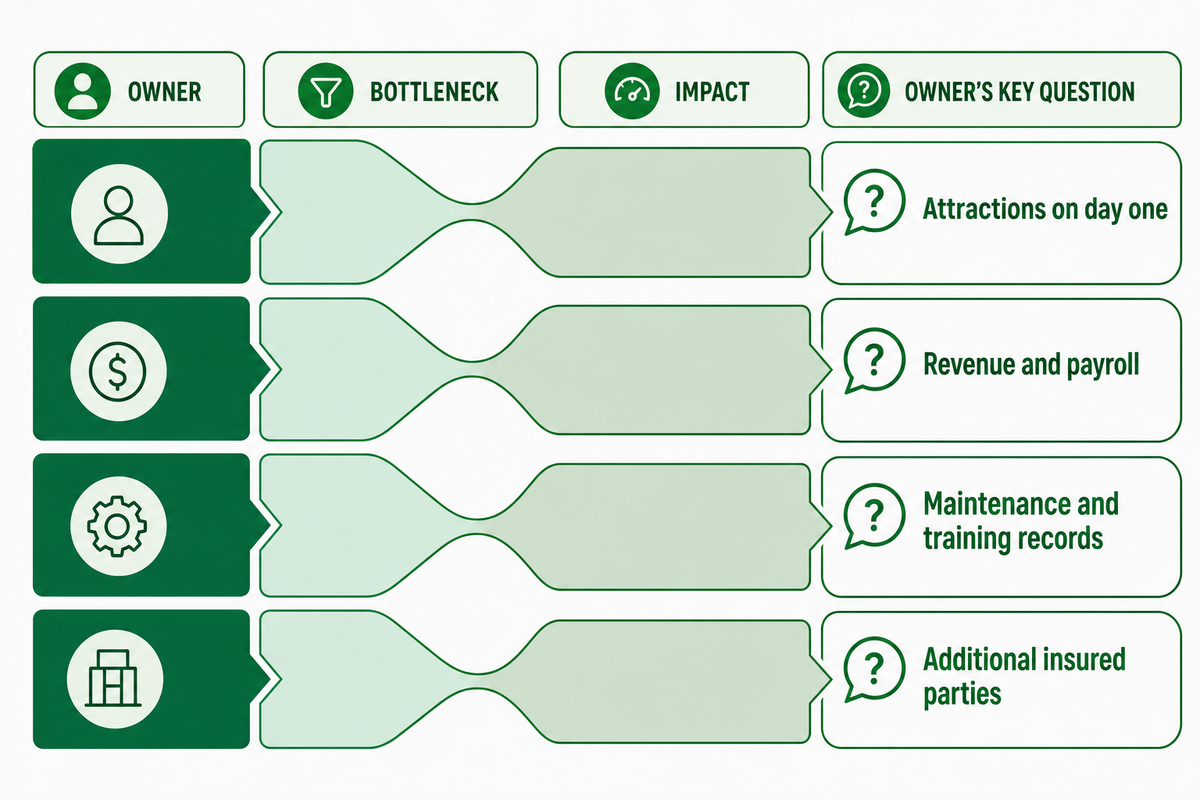 Premium differences often come from attraction, payroll, documentation, and certificate assumptions