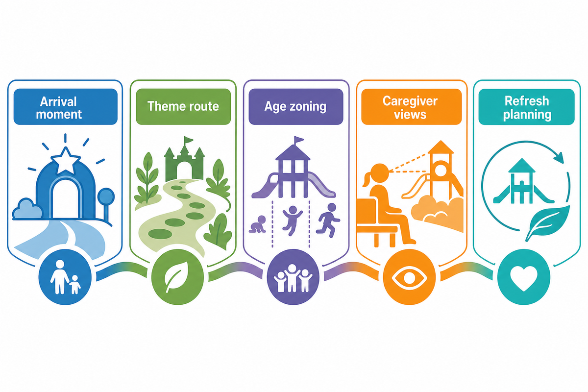 Trend 1 - Experiential Zones Replace Equipment Corners — Dreamland Playground