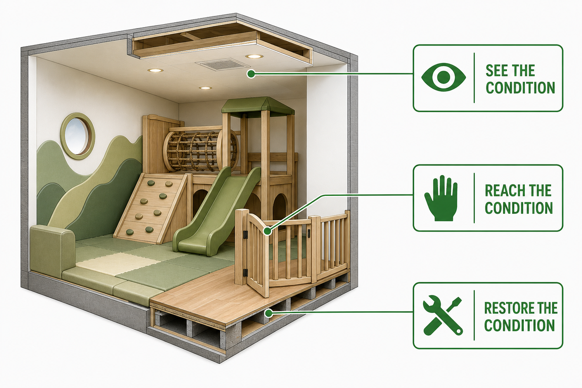 6. Specify Materials for Inspection and Maintenance Access — Dreamland Playground