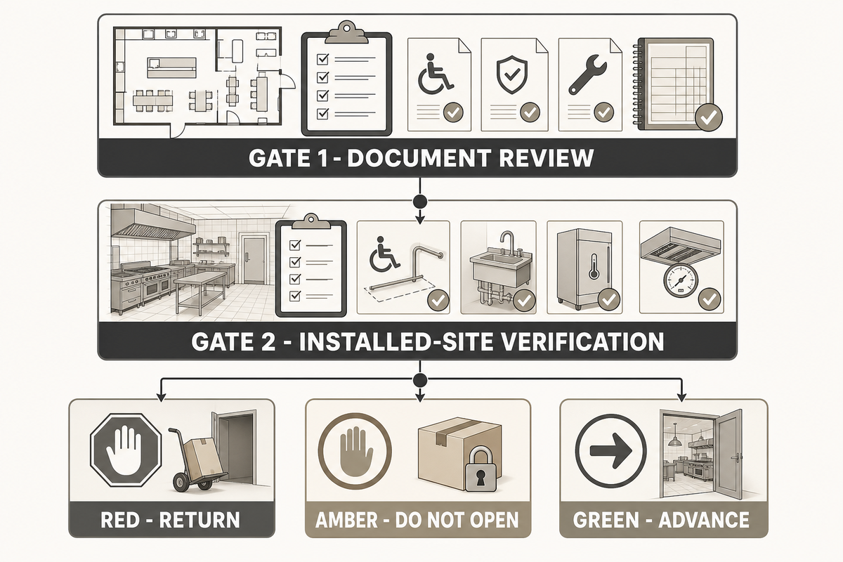 8. Use a Two-Gate Acceptance Ladder Before Opening — Dreamland Playground