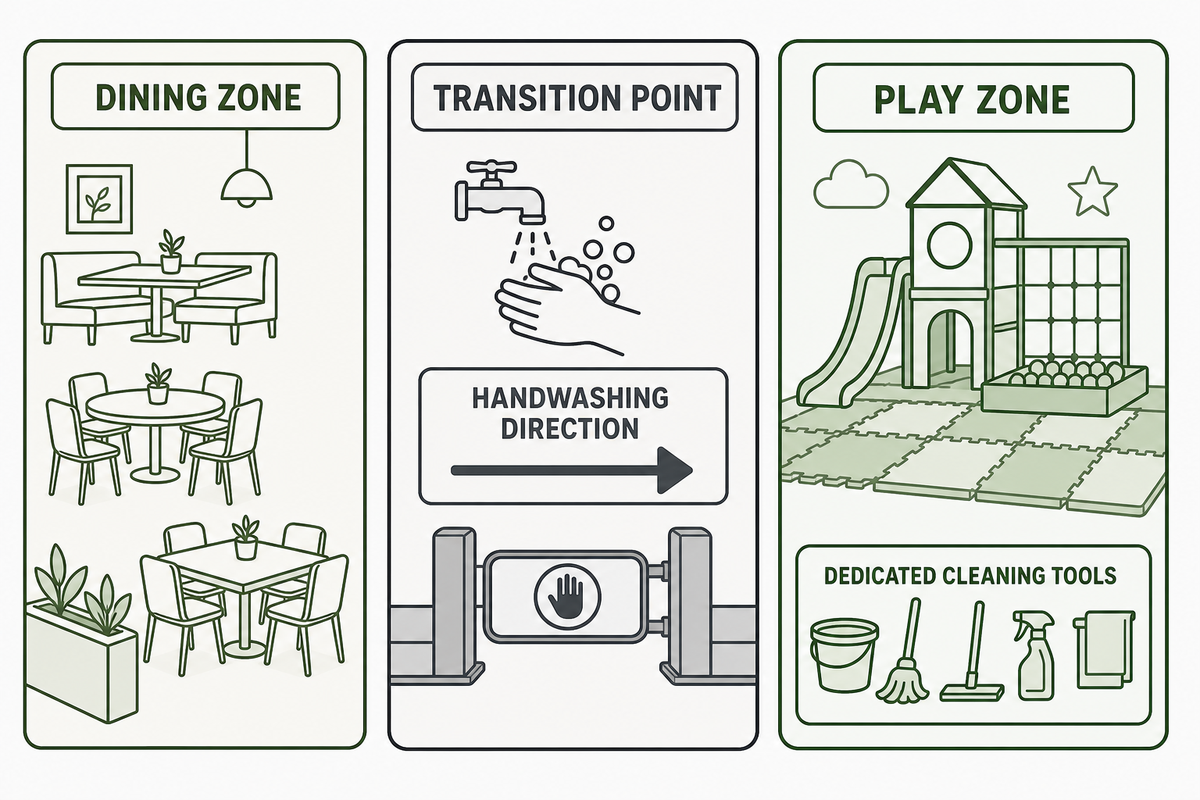 Separate Food Service from the Play Zone — Dreamland Playground