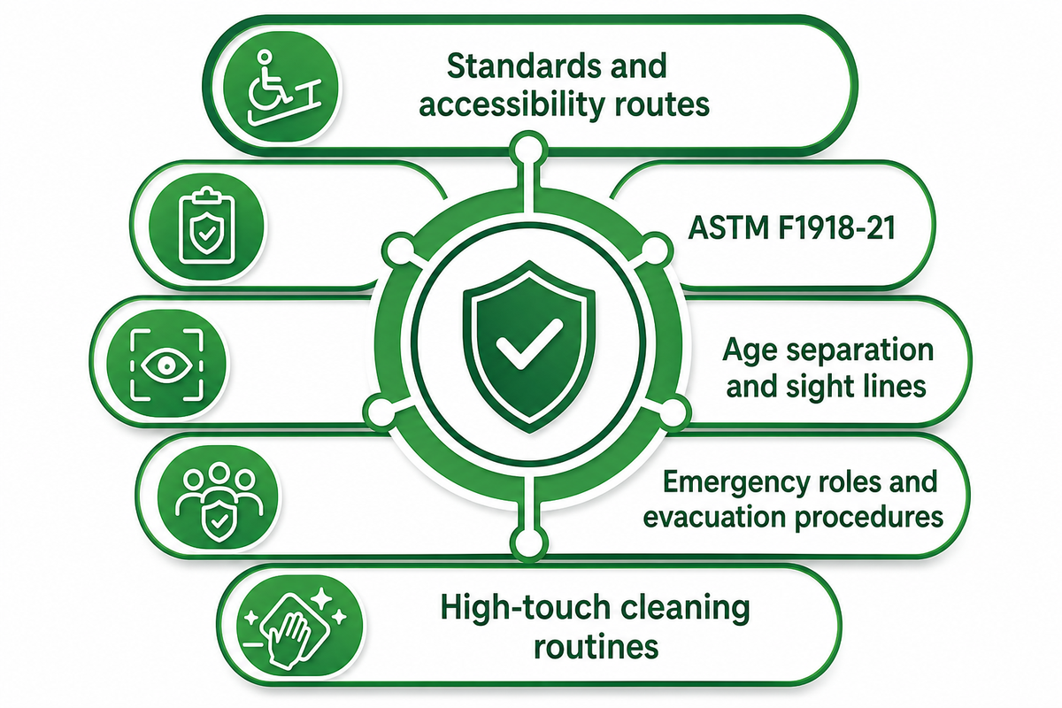 Safety, Accessibility, And Operating Controls — Dreamland Playground